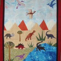 Dinosaurierquilt von Hilda Spatzl